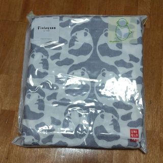 ユニクロ(UNIQLO)の◼️専用◼️新品未開封★フィンレイソン×ユニクロおくるみ★アヤトスパンダ★グレー(おくるみ/ブランケット)