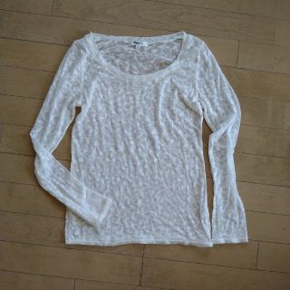 ナチュラルビューティーベーシック(NATURAL BEAUTY BASIC)のNATURAlL BEAUTY BASIC 長袖Tシャツ　M(シャツ/ブラウス(長袖/七分))