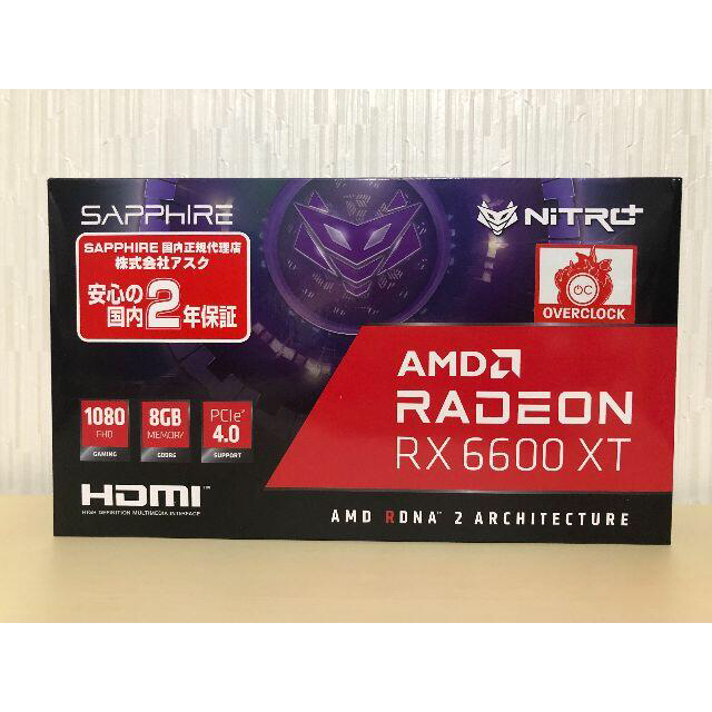 【特価】 Radeon AMD NITRO+ 新品　SAPPHIRE RX XT 6600 PCパーツ