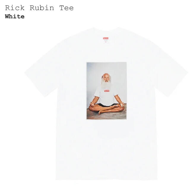 【即日発送可】Supreme Rick Rubin Tee 白 LTシャツ/カットソー(半袖/袖なし)