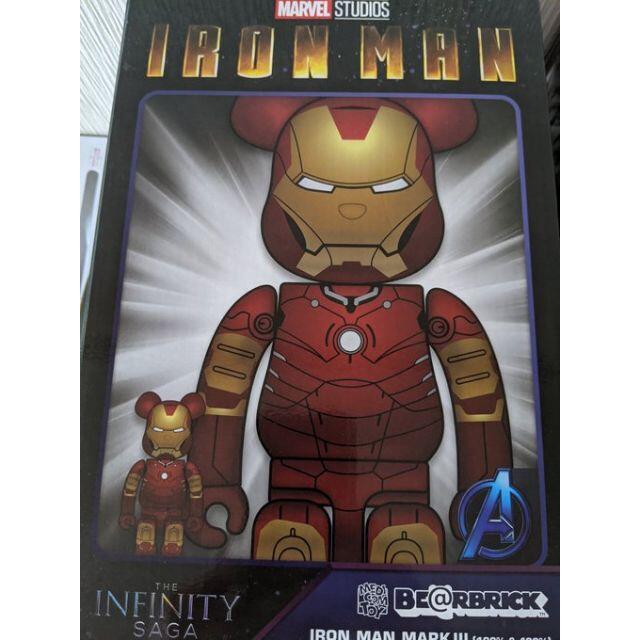 BE@RBRICK IRON MAN MARK III 100％ & 400％