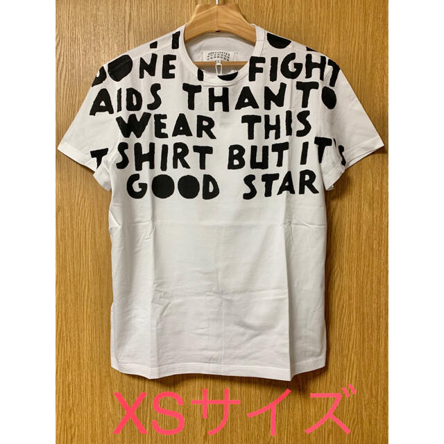 新品 メゾンマルジェラ オーバーサイズTシャツ チャリティー XSサイズ 白レディース