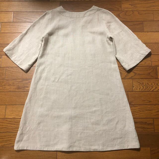 fog linen work(フォグリネンワーク)のfog linen work  リネン100％　チュニックワンピース　flw レディースのワンピース(ひざ丈ワンピース)の商品写真