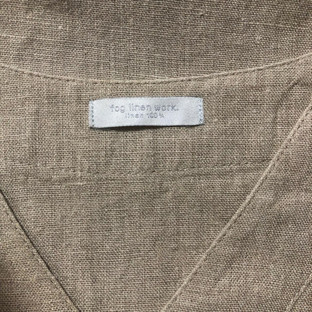 fog linen work(フォグリネンワーク)のfog linen work  リネン100％　チュニックワンピース　flw レディースのワンピース(ひざ丈ワンピース)の商品写真