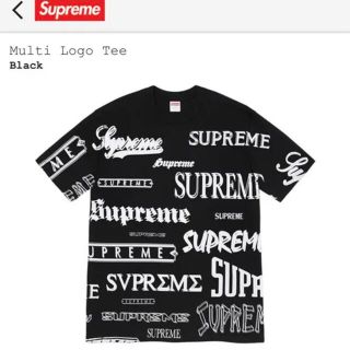 シュプリーム(Supreme)のシュプリーム  マルチロゴ　Tシャツ  Mサイズ　黒　ブラック(Tシャツ/カットソー(半袖/袖なし))