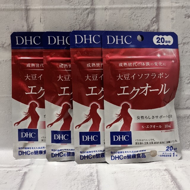 DHC 大豆イソフラボン エクオール 20日分 20粒 4個セット