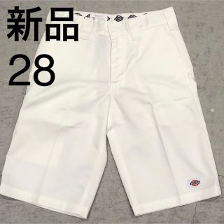 ディッキーズ(Dickies)の新品 Dickies 42283 ルーズフィット ハーフパンツ 28 ホワイト(ショートパンツ)