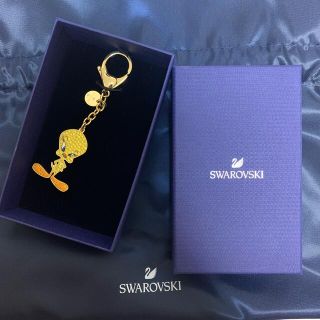 スワロフスキー(SWAROVSKI)のスワロフスキー　トゥイーティーキーホルダー(キーホルダー)