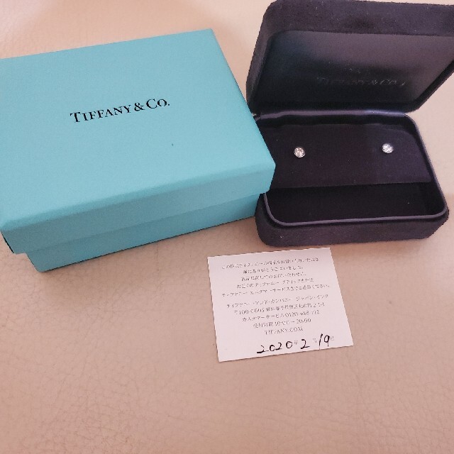 新しく着き & Tiffany Co. pt950 ダイヤモンドピアス素材 ティファニー ...
