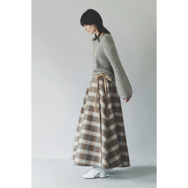 Uhr ウーア Plaid ラップスカート Skirt Flare Wrap