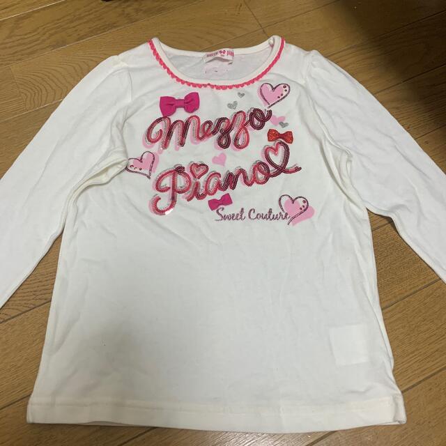 mezzo piano(メゾピアノ)のメゾピアノ　120 長袖　Tシャツ キッズ/ベビー/マタニティのキッズ服女の子用(90cm~)(Tシャツ/カットソー)の商品写真