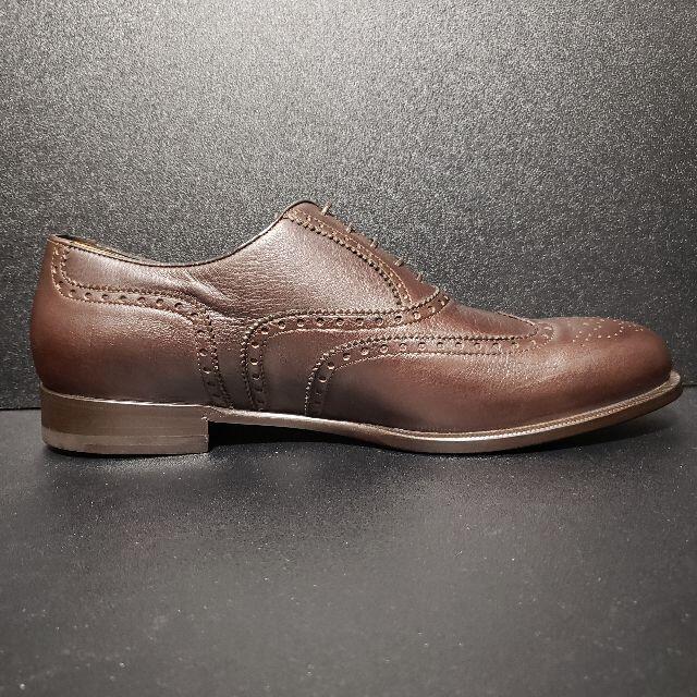 a.testoni(アテストーニ)のア・テストーニ（a.testoni） イタリア製革靴 茶 UK9 メンズの靴/シューズ(ドレス/ビジネス)の商品写真