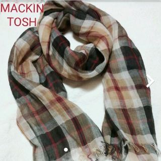 マッキントッシュ(MACKINTOSH)の【新品未使用】MACKINTOSH LONDON 麻 大判 ストール(ストール/パシュミナ)