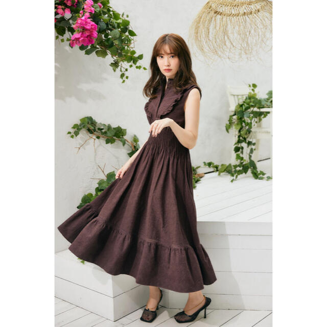 SNIDEL(スナイデル)のher lip to Paisley Cotton Lace LongDress レディースのワンピース(ロングワンピース/マキシワンピース)の商品写真