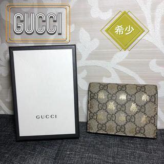 グッチ(Gucci)の美品 GUCCI 財布 GGスプリーム ビー 箱付き(折り財布)