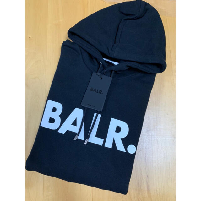 メンズ BALR. ボーラー ロゴ パーカー ブラック 3