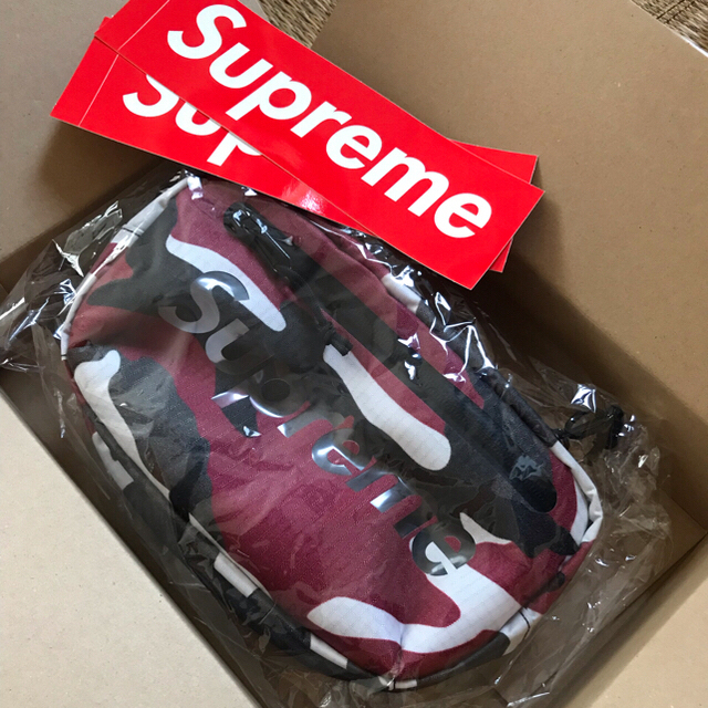 supreme waist bag 21ss red camo ウエスト バッグ