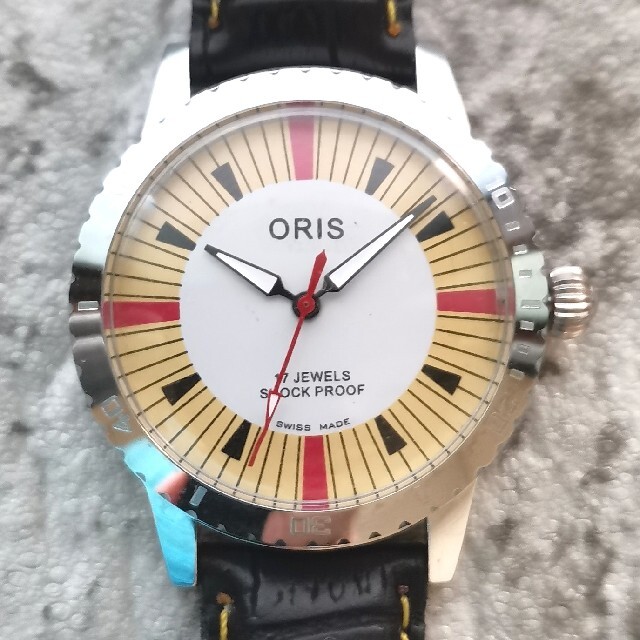 ORIS(オリス)のオリス ORIS イエロー シルバー 17石 3針 1970s 整備済 機械式 メンズの時計(腕時計(アナログ))の商品写真