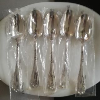 クリストフル《リュバン》テーブルスプーン5本(モノグラム入り)の ...