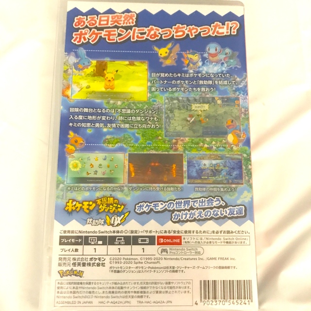 ポケモン(ポケモン)のポケモン不思議のダンジョン 救助隊DX Switch エンタメ/ホビーのゲームソフト/ゲーム機本体(家庭用ゲームソフト)の商品写真