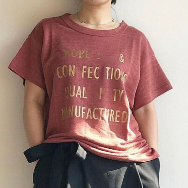 robes&confections リネンTシャツ ゴールド文字 1