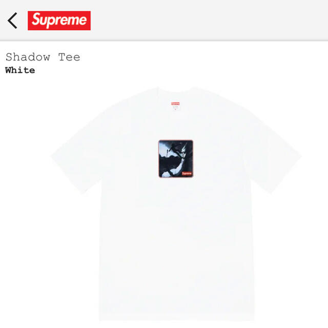 supreme21FW shadaw Tシャツ