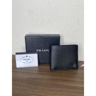 プラダ(PRADA)のプラダ　PRADA コインポケット付  サフィアーノ　レザー  財布 (折り財布)