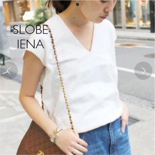 スローブイエナ(SLOBE IENA)のVネックニュアンスプルオーバー  IENA スローブ　ニット　Tシャツ(カットソー(半袖/袖なし))