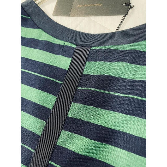 BARNYARDSTORM(バンヤードストーム)の新品　バンヤードストーム　デザインTシャツ　ボーダーカットソー レディースのトップス(Tシャツ(半袖/袖なし))の商品写真