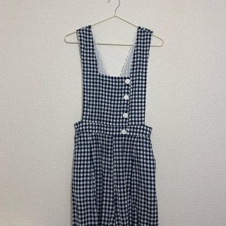 ザラ ギンガムチェック サロペット/オーバーオール(レディース)の通販 ... 可愛い ギンガムチェック レディース オーバーオール サロペット 白黒M 未使用