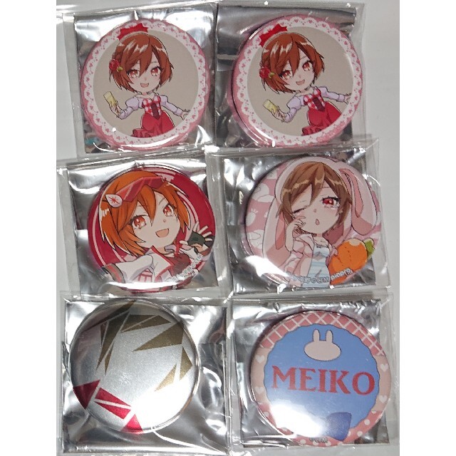 MEIKO マルイ 缶バッジ 6個セット エンタメ/ホビーのアニメグッズ(バッジ/ピンバッジ)の商品写真