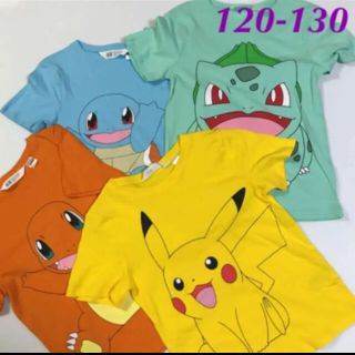 エイチアンドエム(H&M)の新品✨120 ポケモンTシャツ4枚セットH&M(Tシャツ/カットソー)