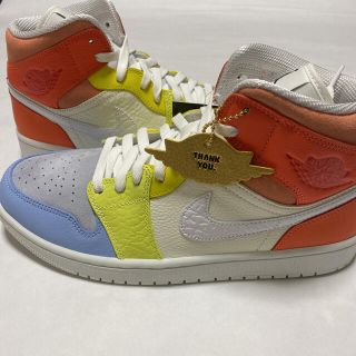 ナイキ(NIKE)のNIKE WMNS AIR JORDAN 1 MID DJ6908-100(スニーカー)