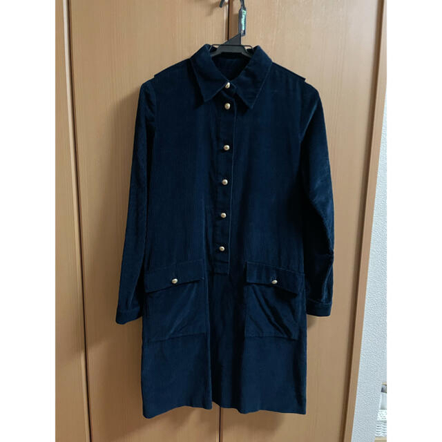 A.P.C(アーペーセー)のA.P.C. コットンコーデュロイワンピース　ROBE AGNES H16 美品 レディースのワンピース(ひざ丈ワンピース)の商品写真