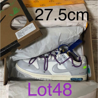 NIKE - OFF-WHITE DUNK LOW Lot48 27.5cmの通販 by KD's shop｜ナイキ ...