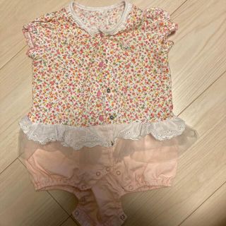 ミキハウス(mikihouse)のミキハウス　ベビー服　70 女の子(ロンパース)