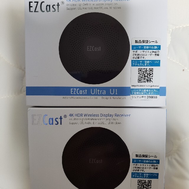 LinuxCPU【新品、値下げ】EZCast Ultra ＋おまけ付き　×　２セット