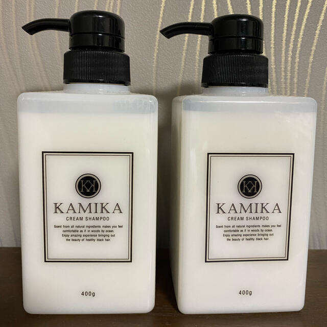 KAMIKA クリームシャンプー 詰め替え用 600g×2 ボトル付き www ...