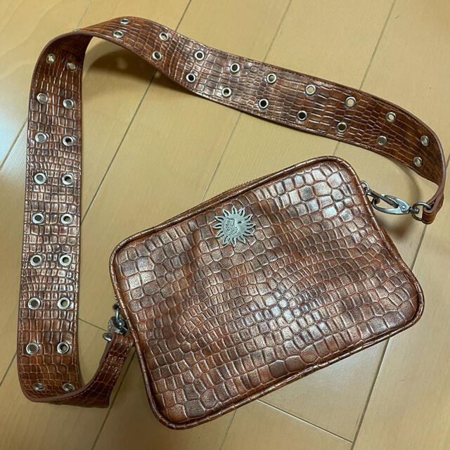 EVRIS(エヴリス)のEVRIS ダブルZIPコンパクトショルダーBAG ブラック レディースのバッグ(ショルダーバッグ)の商品写真