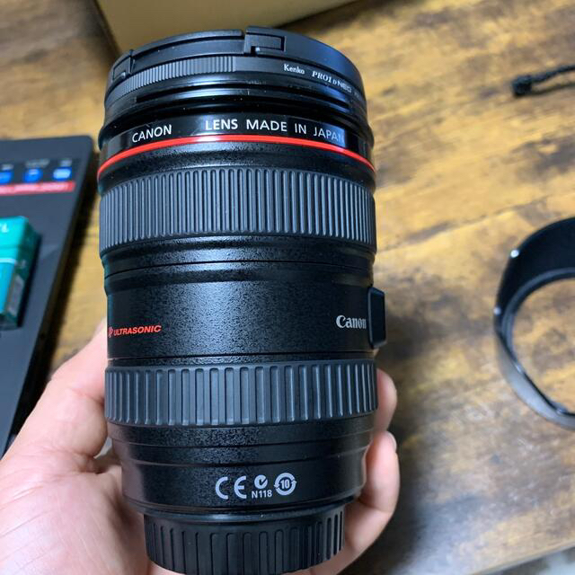 美品 Canon EF24-105f4L IS USM 標準 ズーム レンズ - レンズ(ズーム)