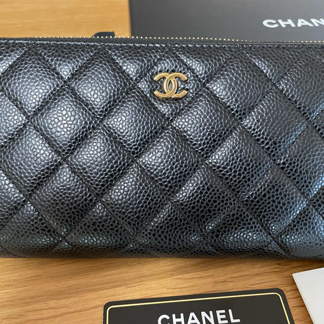 期間限定値下げ!CHANELキャビアスキン 長財布 ゴールド金具 www.piera.ro