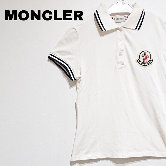 MONCLER(モンクレール)の美品！ MONCLER モンクレール レディース 半袖 ポロシャツ XSサイズ レディースのトップス(ポロシャツ)の商品写真