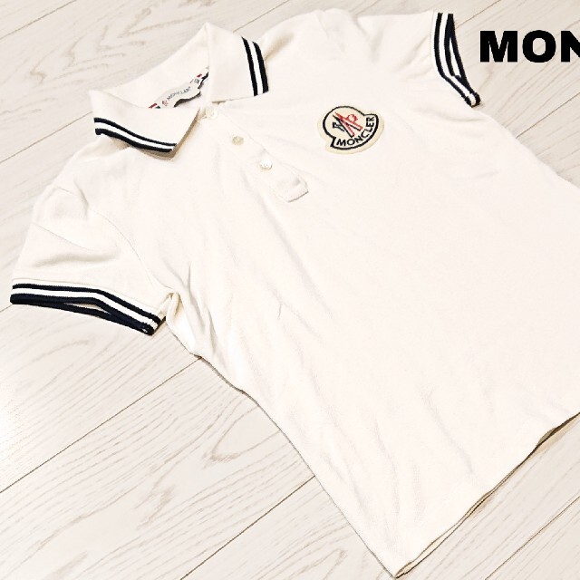 MONCLER(モンクレール)の美品！ MONCLER モンクレール レディース 半袖 ポロシャツ XSサイズ レディースのトップス(ポロシャツ)の商品写真