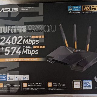 エイスース(ASUS)のASUS TUF-AX3000 ほぼ新品 ゲーミングルーター(PC周辺機器)