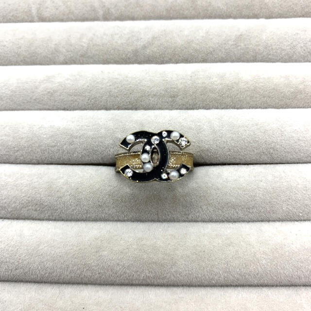 CHANEL ココマーク リング ラインストーン パール 【超歓迎された