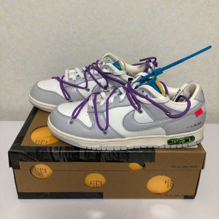 ナイキ(NIKE)のナイキ ダンクLow  オフホワイト 27.5  lot47(スニーカー)