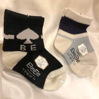 ベベ(BeBe)の【 BeBe(べべ)】2足セット　靴下　ソックス　ベビー　12〜14㌢(靴下/タイツ)