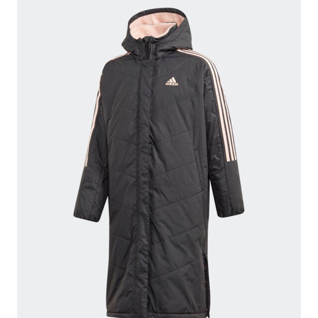 adidas(アディダス)の★新品★マストハブ ボアコート アディダス ベンチコート 140cm キッズ/ベビー/マタニティのキッズ服女の子用(90cm~)(ジャケット/上着)の商品写真