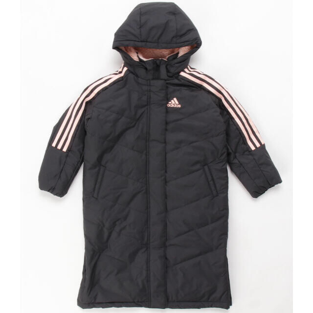 adidas(アディダス)の★新品★マストハブ ボアコート アディダス ベンチコート 140cm キッズ/ベビー/マタニティのキッズ服女の子用(90cm~)(ジャケット/上着)の商品写真