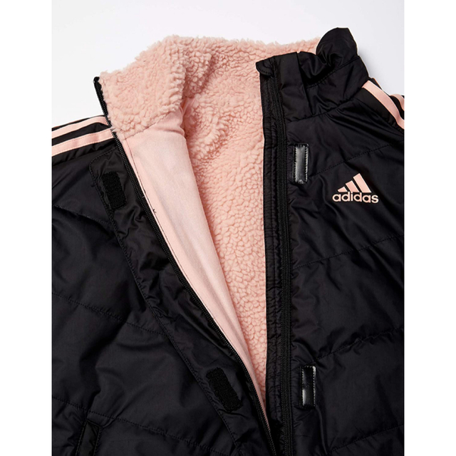 adidas(アディダス)の★新品★マストハブ ボアコート アディダス ベンチコート 140cm キッズ/ベビー/マタニティのキッズ服女の子用(90cm~)(ジャケット/上着)の商品写真